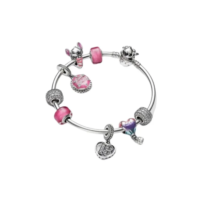 Pandora Sterling Silver Pendants Women's Purple-3