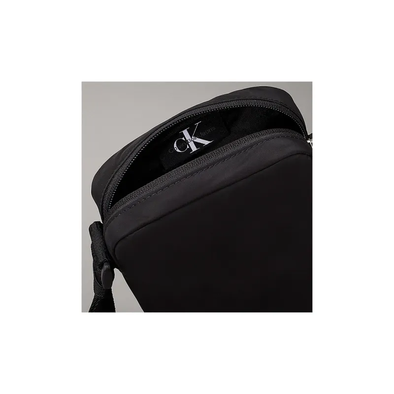 CALVIN KLEIN Recycled Polyester Shoulder Bag, Crossbody Bag Men's Black-2