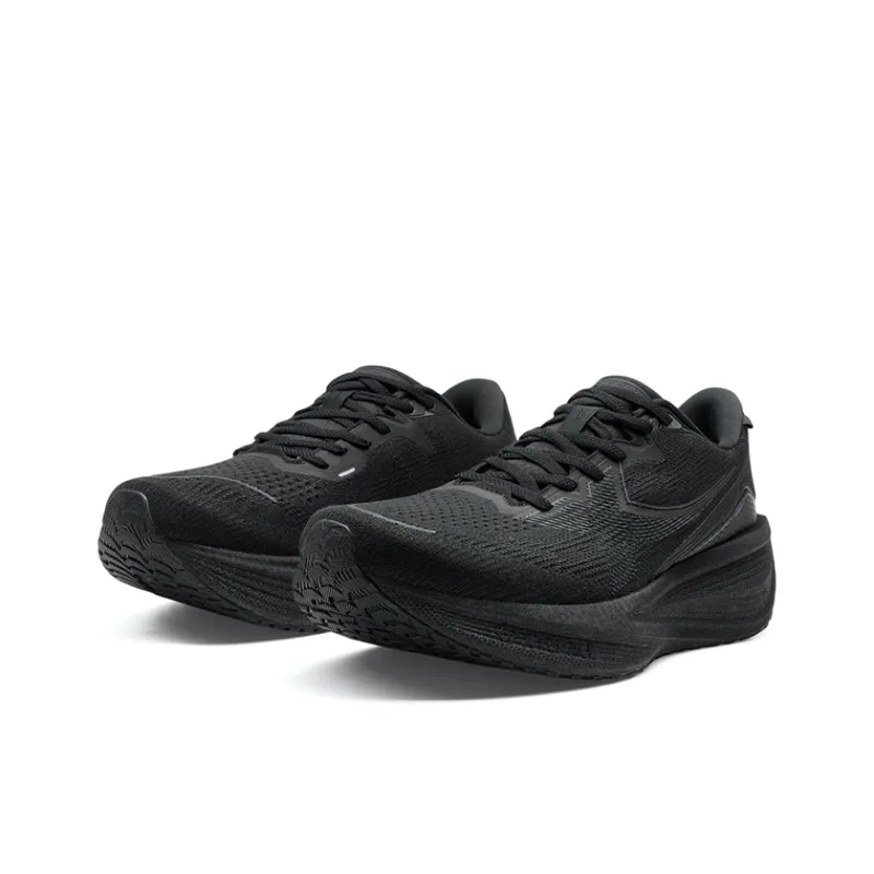 XTEP Cushioning Wear Resistant Rebound Low Top Carbon Sheet Training Running Shoes Men's Black-2