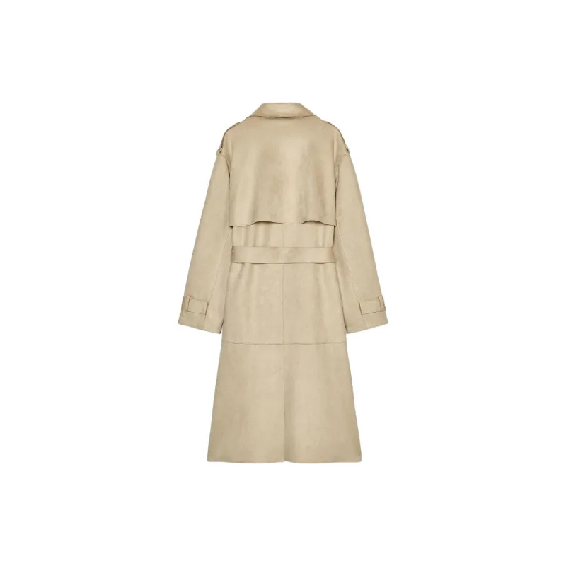 ZARA Trench Coats Women's Beige-1