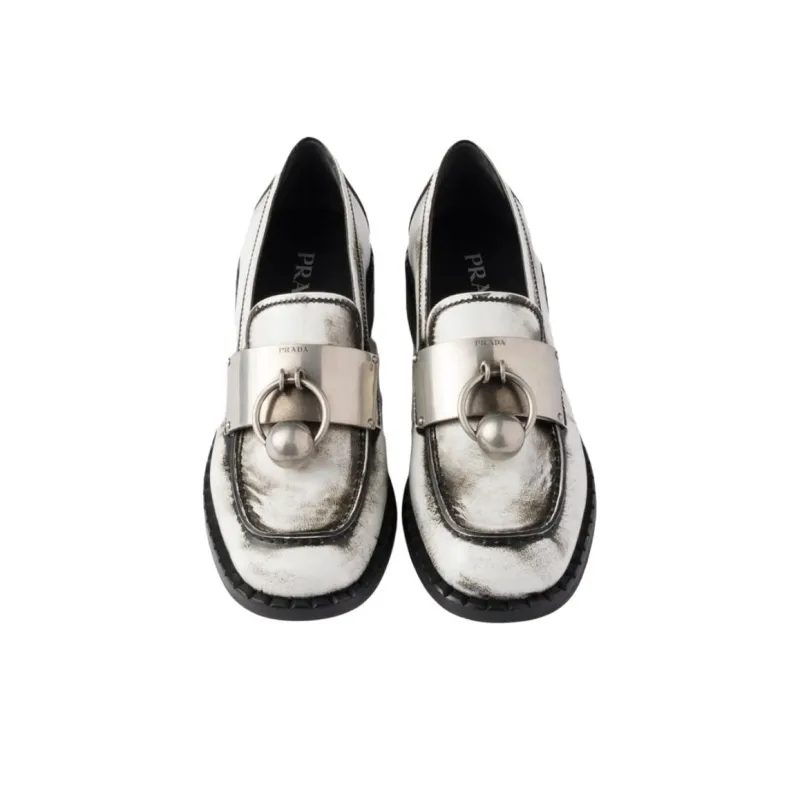 PRADA Loafers 3.5cm Women's White-5