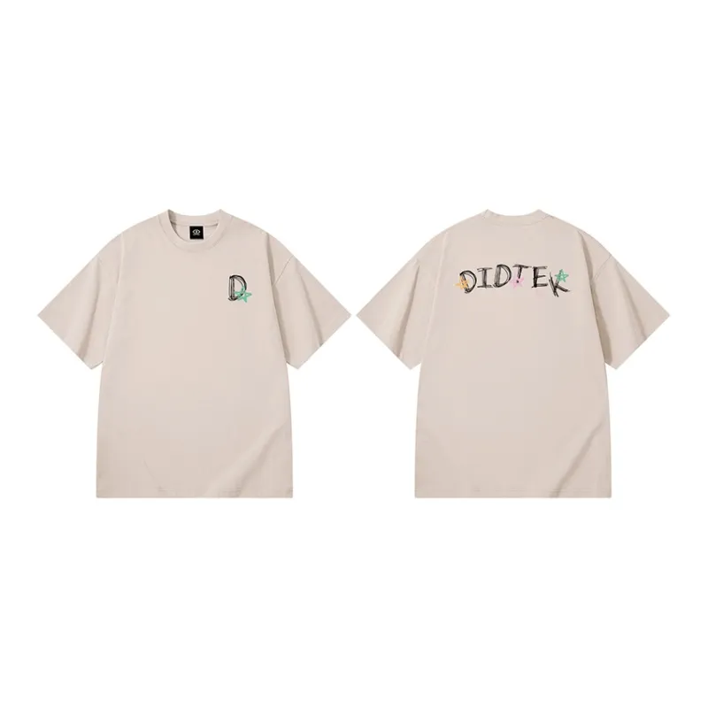 DIDTEK Drop Shoulder Sleeve Short Sleeved T Shirts Unisex-8