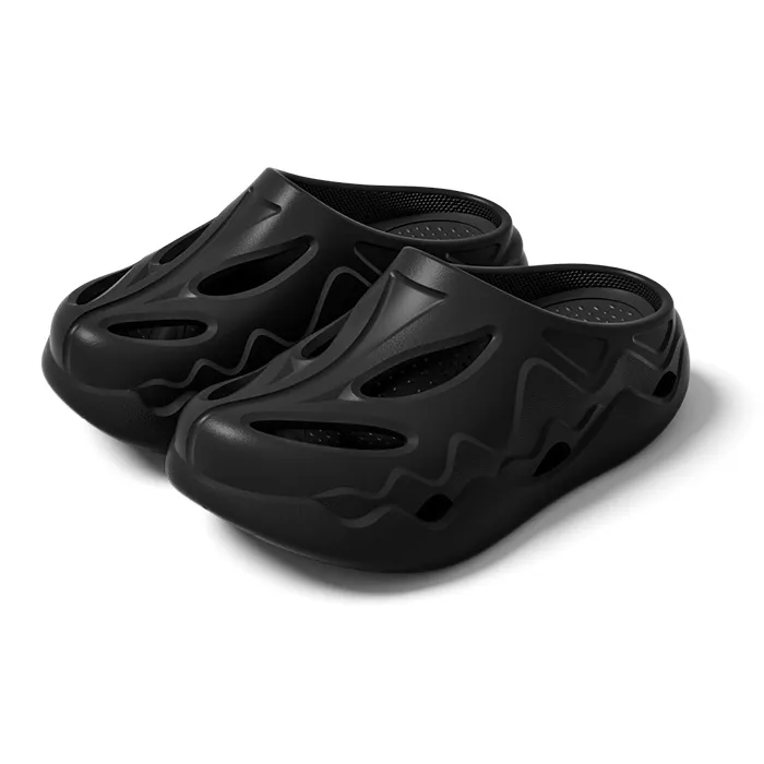 LATE TIME EVA Men's, Anti Collision Closed Toe Clogs, Height Increasing Platform Breathable Sports, Home Slippers-4