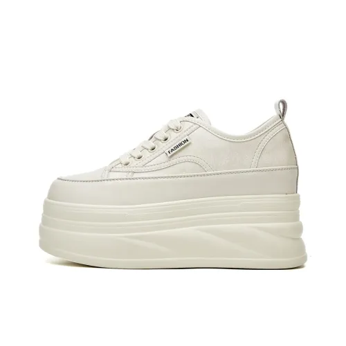 Jerden Smith Anti Slip And Wear Resistant Height Increasing Low Top Skateboard Shoes Women's
