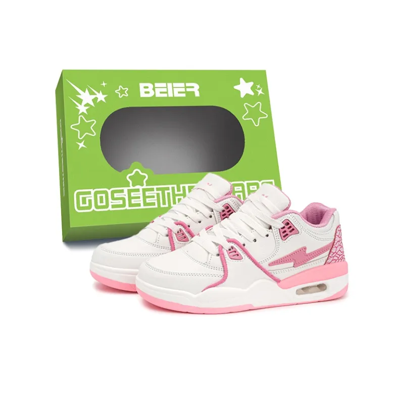 BEIER Low-Top Skateboard Shoes Unisex Cherry Blossom Pink-26