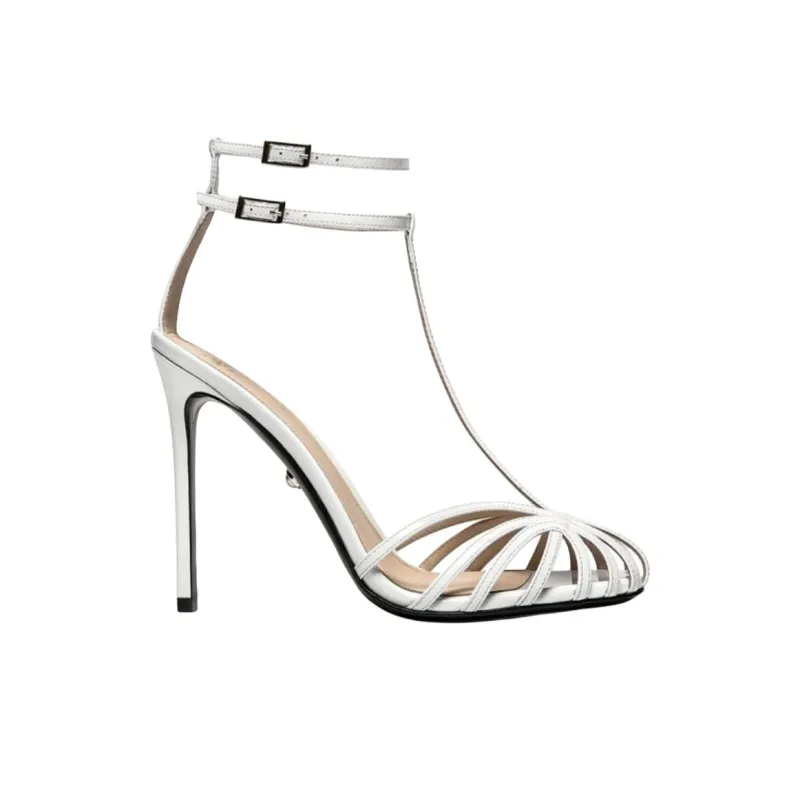 ALEVI Stella Strap Sandals 11cm Women's White-1