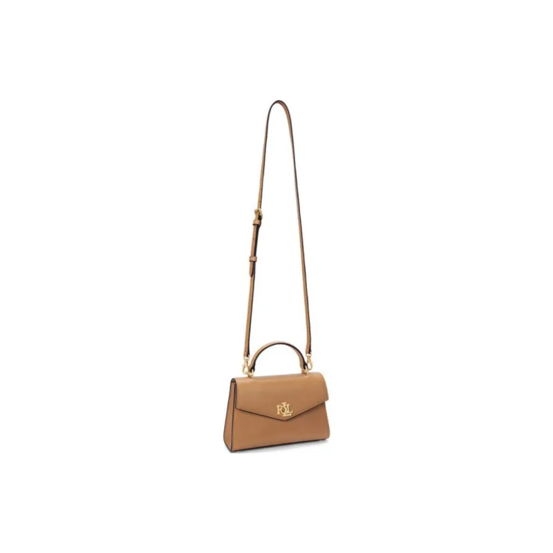 LAUREN RALPH LAUREN Leather One Shoulder Handbag Women's Beige-1