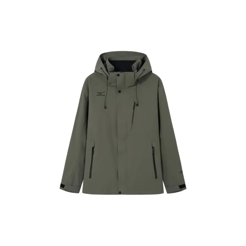 Mizuno Water-Resistant Windproof Breathable Wear-Resistant Rainproof Windbreaker Jacket Men's-3