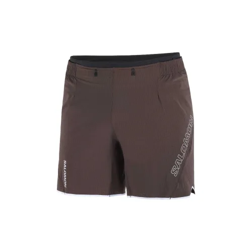 SALOMON SENSE AERO Sports Shorts Men's Coffee