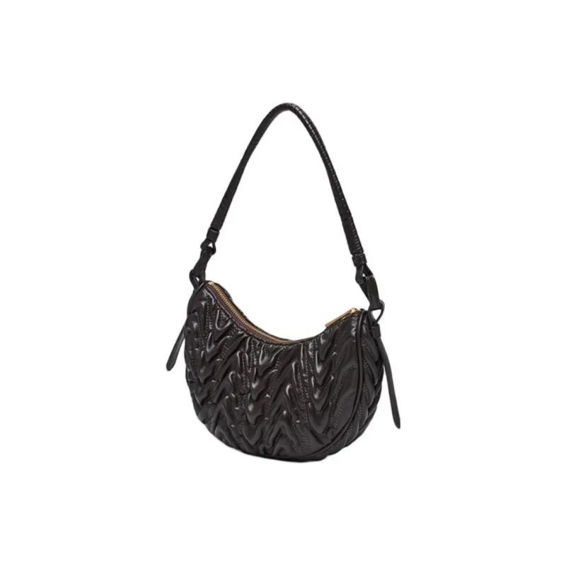 SAM EDELMAN PU Shoulder Bag Medium Size Women's Black/black-brown-7
