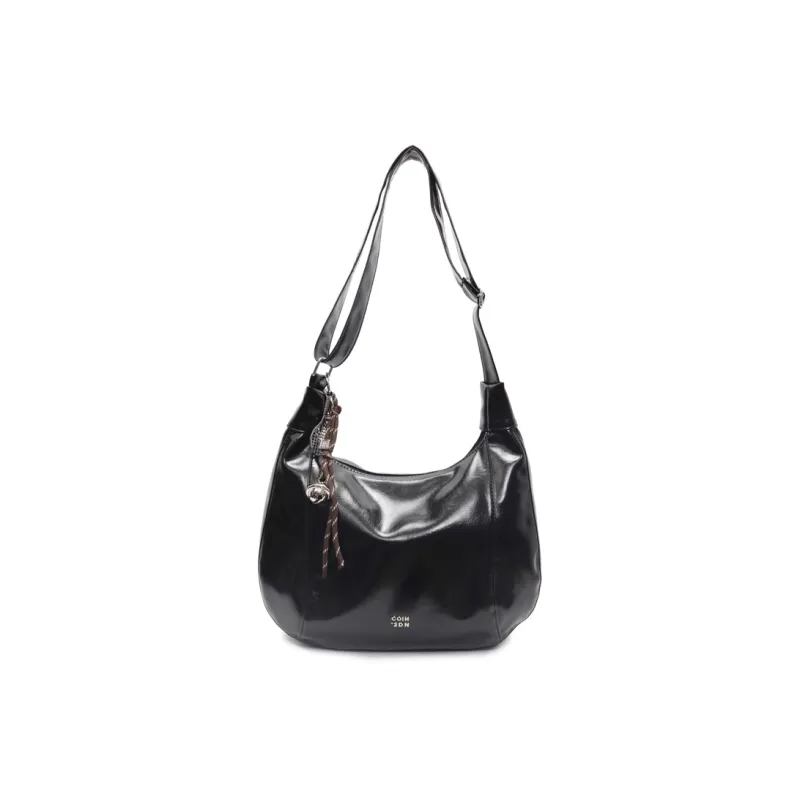 Yalu PU Soft Leather Shoulder Bag, Shoulder Bag Women's Black/Ecru/Pink/Coffee-1
