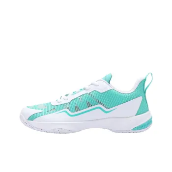 DECATHLON Lightweight Collection 560 Anti Slip Wear Resistant Low Top Badminton Shoes Women's White Green