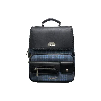 CULTIVATOR PU Backpack Tubas Unisex Blue/Brown/Gray