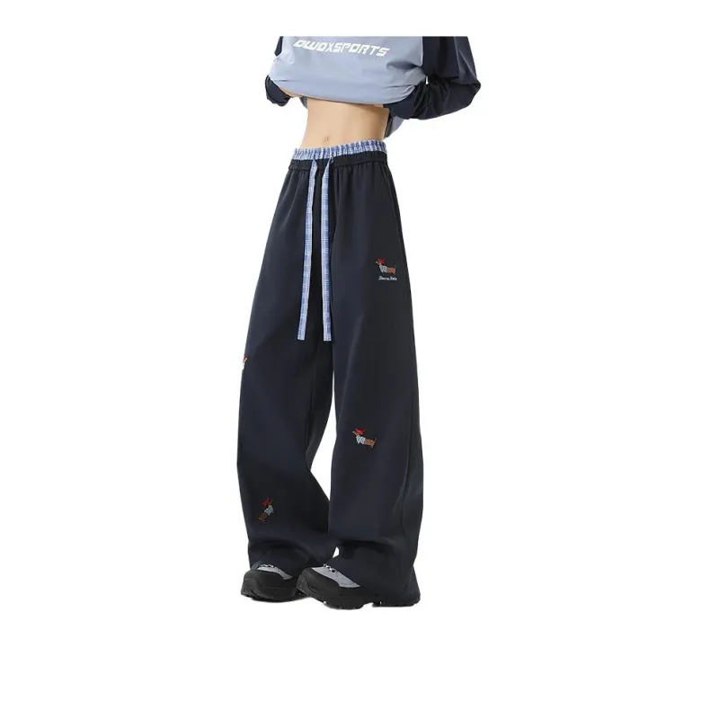 PANDA ADEVIL Teenagers Loose Fit Straight Fit Casual Sports Pants Unisex-5