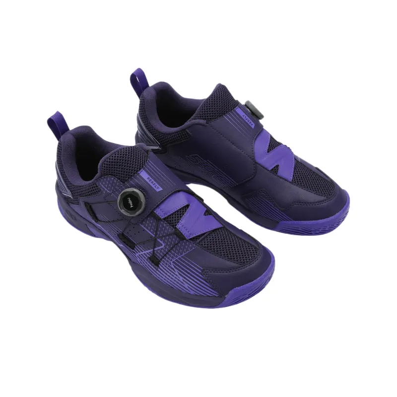 DECATHLON BS590 Anti Slip Wear Resistant Low Top Badminton Shoes Men's Black Purple-3