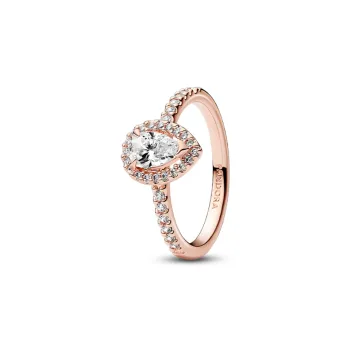Pandora Synthetic Cubic Zirconia Rings Women's Rose Gold