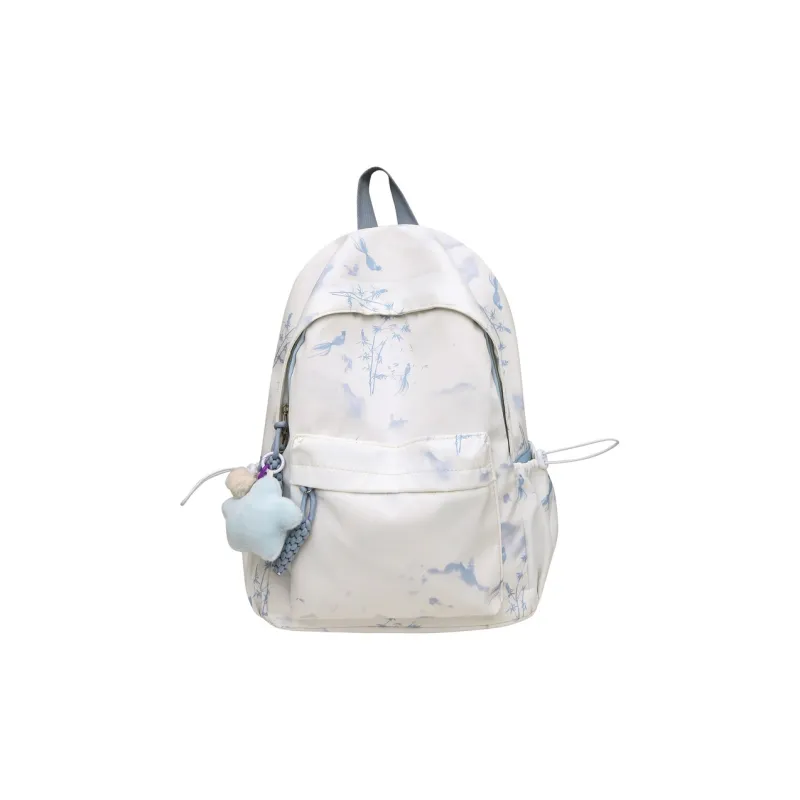 KAMLUI Nylon Backpack Regular Unisex Black/Pink/Green/Blue-20
