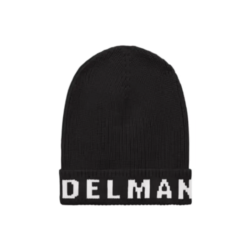 ANN ANDELMAN Wool Beanies Unisex Black-1