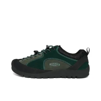 KEEN Jasper Rocks Anti Slip Wear Resistant Low Top Trekking Shoes Women's Green Black
