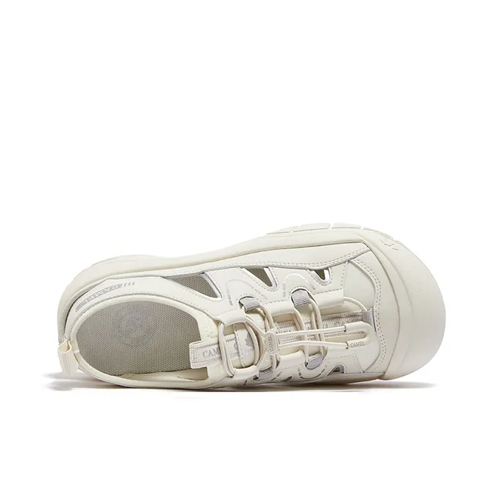 CAMEL Beach Sandals Women's Ecru, Gray/Purple, Beige/Pink, Ecru/Black-3