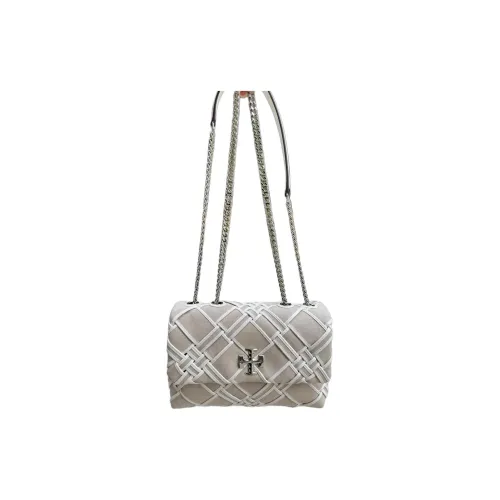 TORY BURCH Kira Canvas Crossbody Bag, Shoulder Bag Small Size Women's White