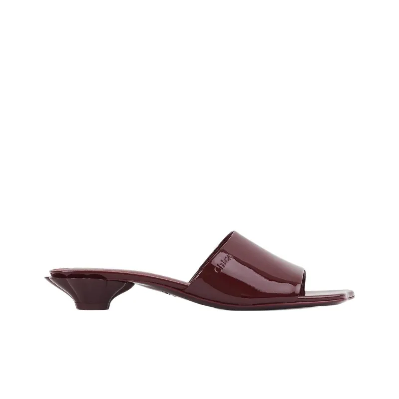 Chloe Slide Slippers Women's Deep Red-1