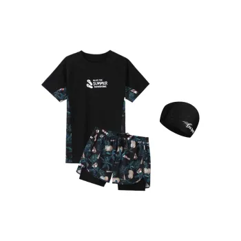 Youyou Swimming Sets Polyester, Elastane Summer Beach Vacation For Families Men's