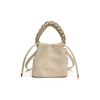 LUVISTRUE PU Bucket Bags Shoulder Bag Crossbody Bag Handbag Medium Size Women's White/Pink/Black/Coffee