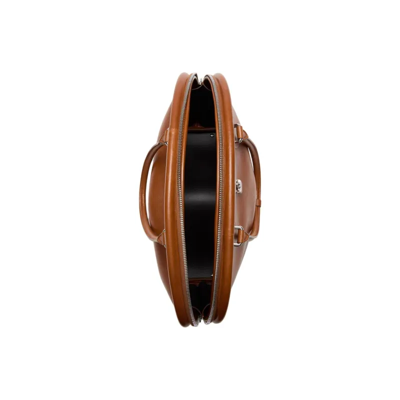 Acne Studios Bowlina Sheepskin One Shoulder Handbag Women's Cognac Brown-3