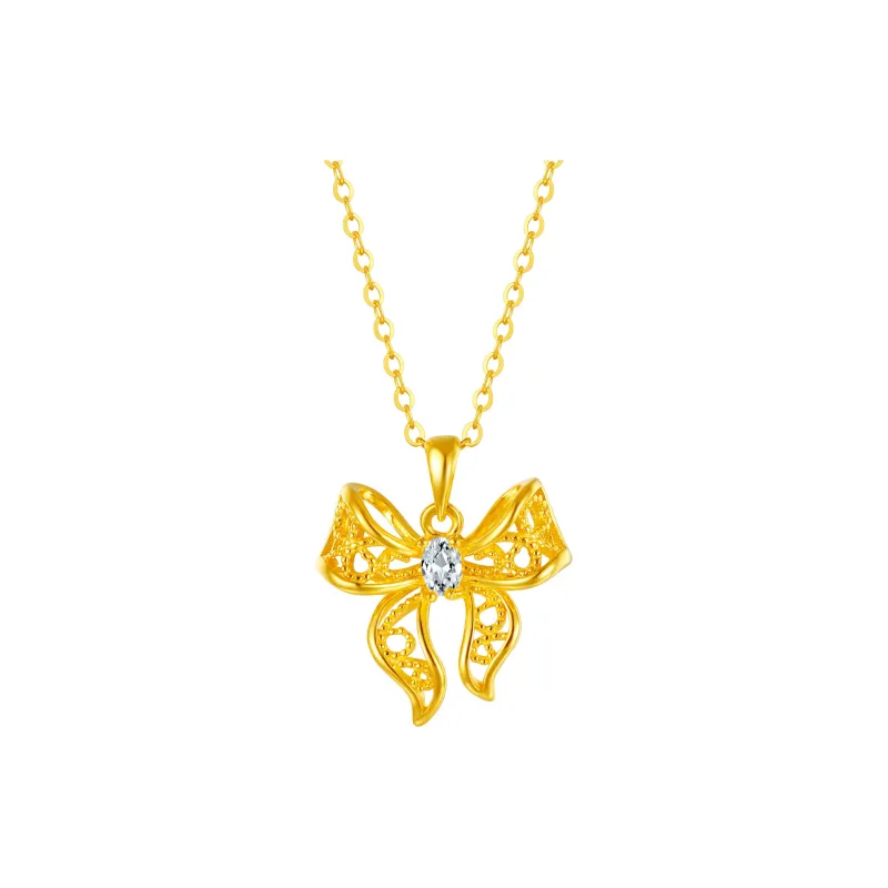 Golden Bliss S925 Silver Necklaces Women's-0
