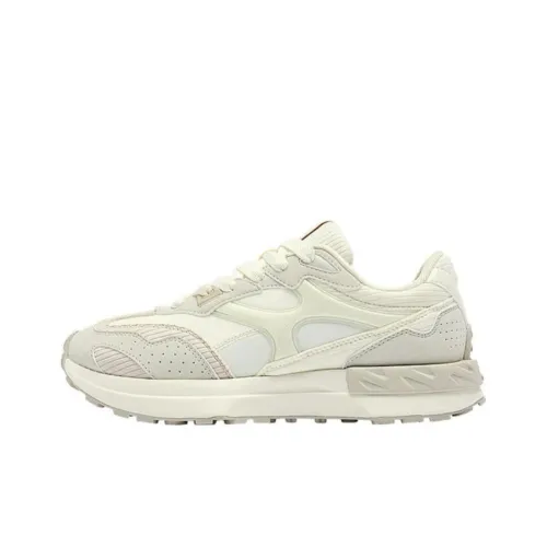 QIAODAN Vertical And Horizontal 70SE Anti Slip Wear Resistant Low Top Casual Shoes Women's White Gray