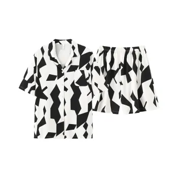 WANANNI Pajama Set Unisex Black