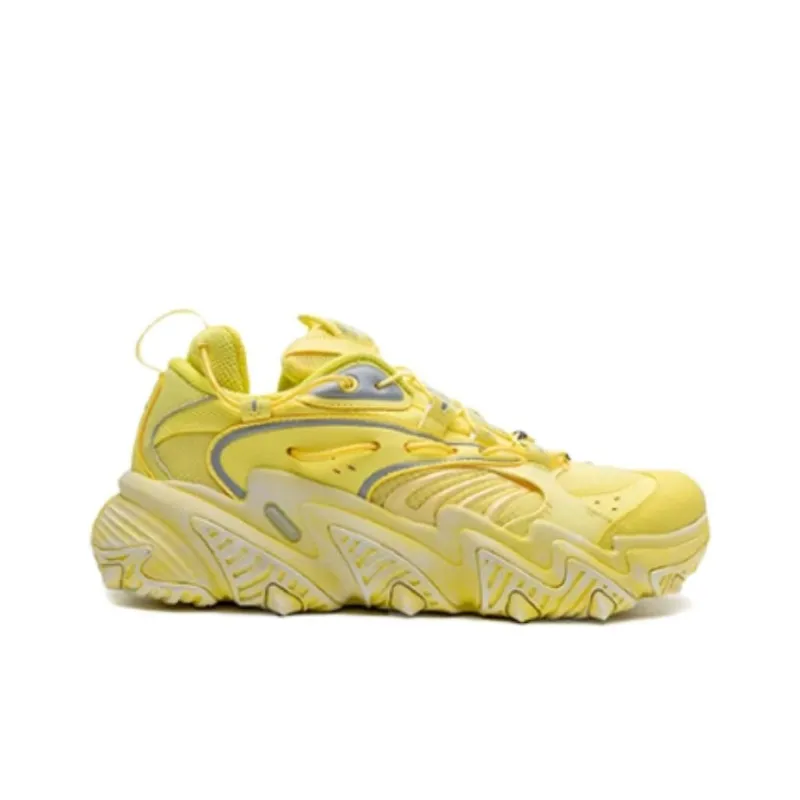 LiNing Anti Slip Wear Resistant Low Top Casual Shoes Men's Cream Yellow-1