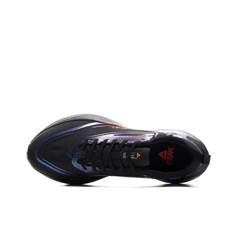 PEAK Cushioning Rebound Abrasion Resistant Breathable Anti Rollover Slip Resistant Low Top Running Shoes Men's Black-3