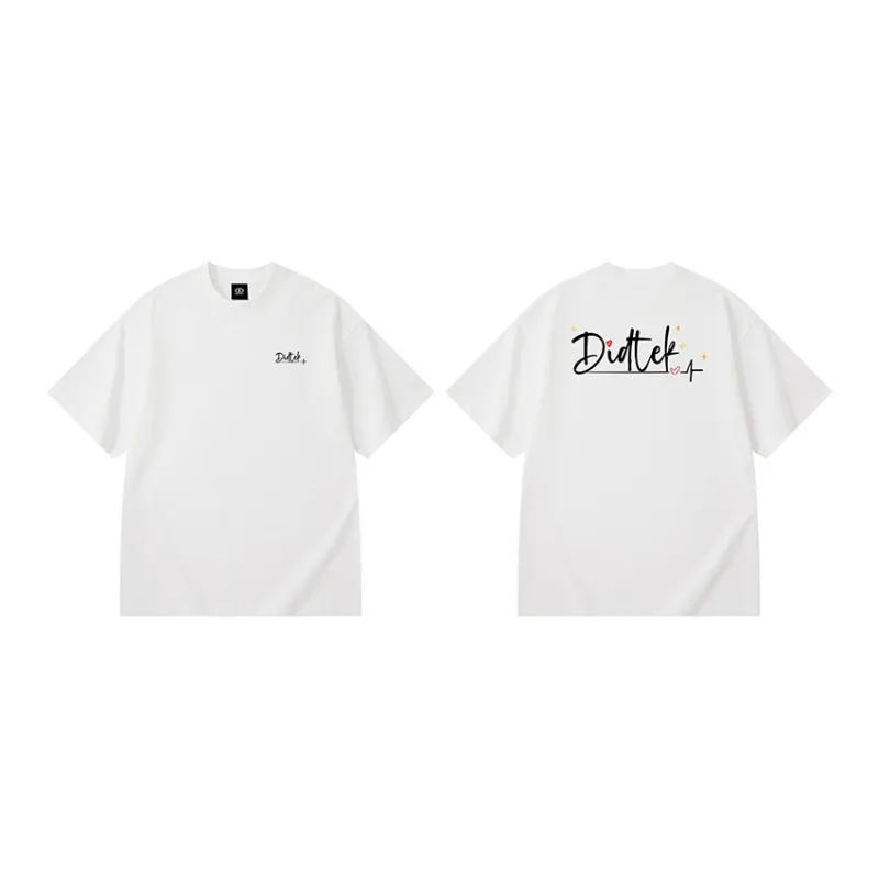 DIDTEK Drop Shoulder Sleeve Short Sleeved T Shirts Unisex-2