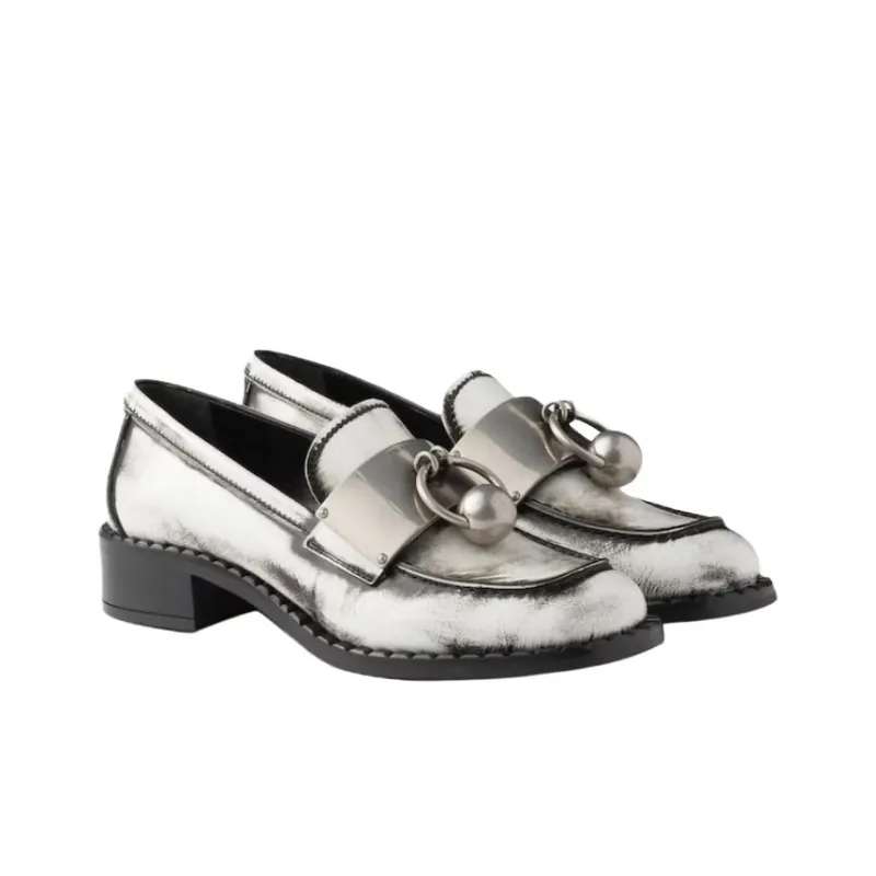 PRADA Loafers 3.5cm Women's White-2