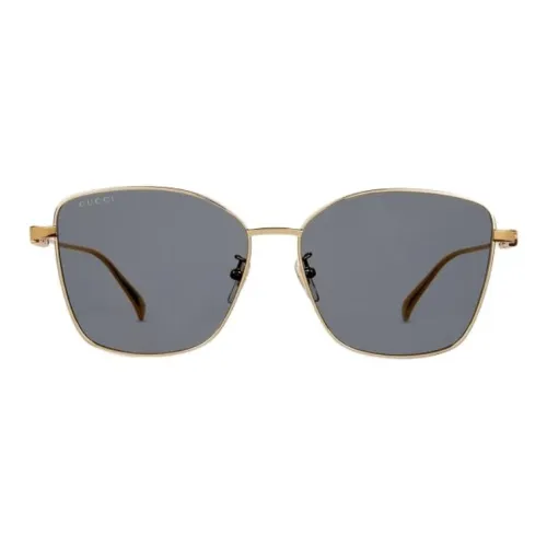 GUCCI Plastic Titanium Alloy Butterfly Sunglasses Unisex Black