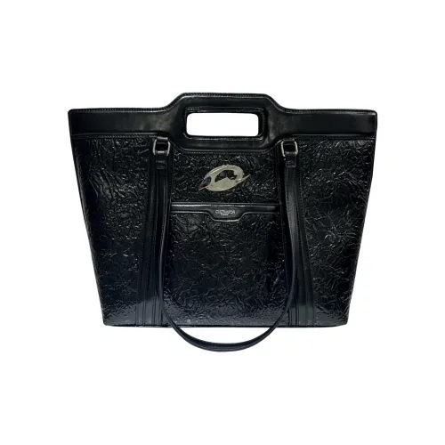 CULTIVATOR PU Basket Shaped Handbag Large Size Unisex Black