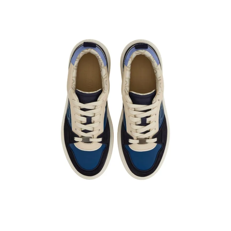 FERRAGAMO Low Top Skateboard Shoes Men's Blue-3
