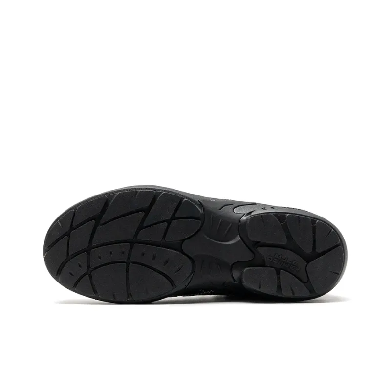 Mule Donkey Lightweight Low-Top Casual Shoes Unisex Black-7