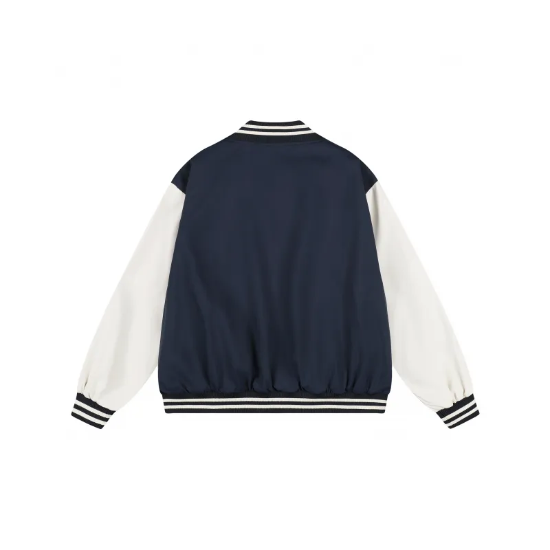 WOKXSS Baseball Jacket Unisex Black-9
