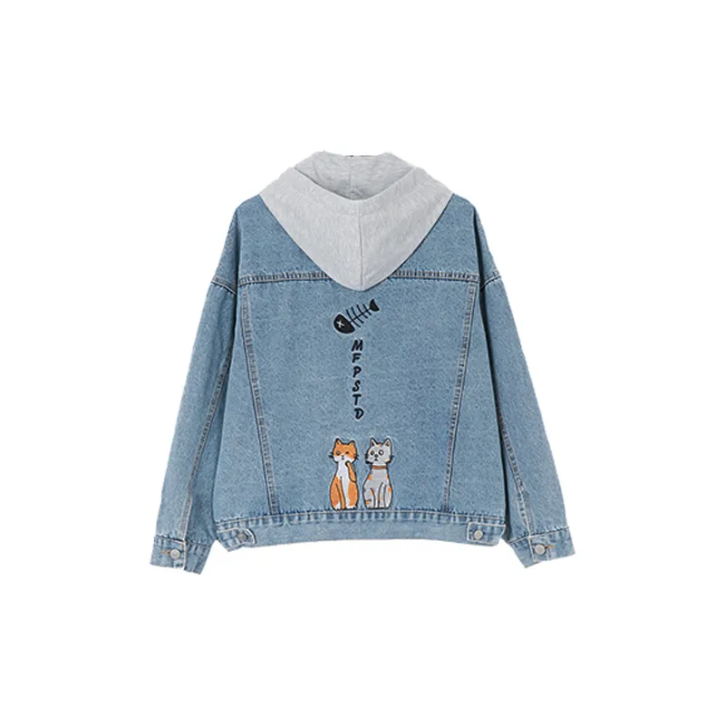 Wbwq Denim Jackets Women's Blue-1