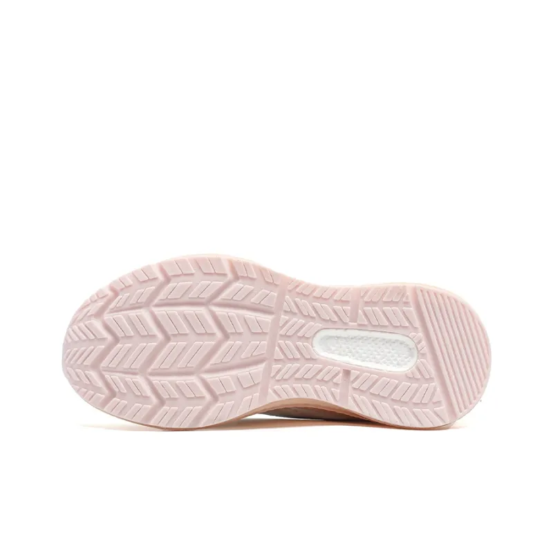 Warrior Cushioned Slip-Resistant Breathable Low-Top Casual Running Shoes Women's White Dusty Pink-5