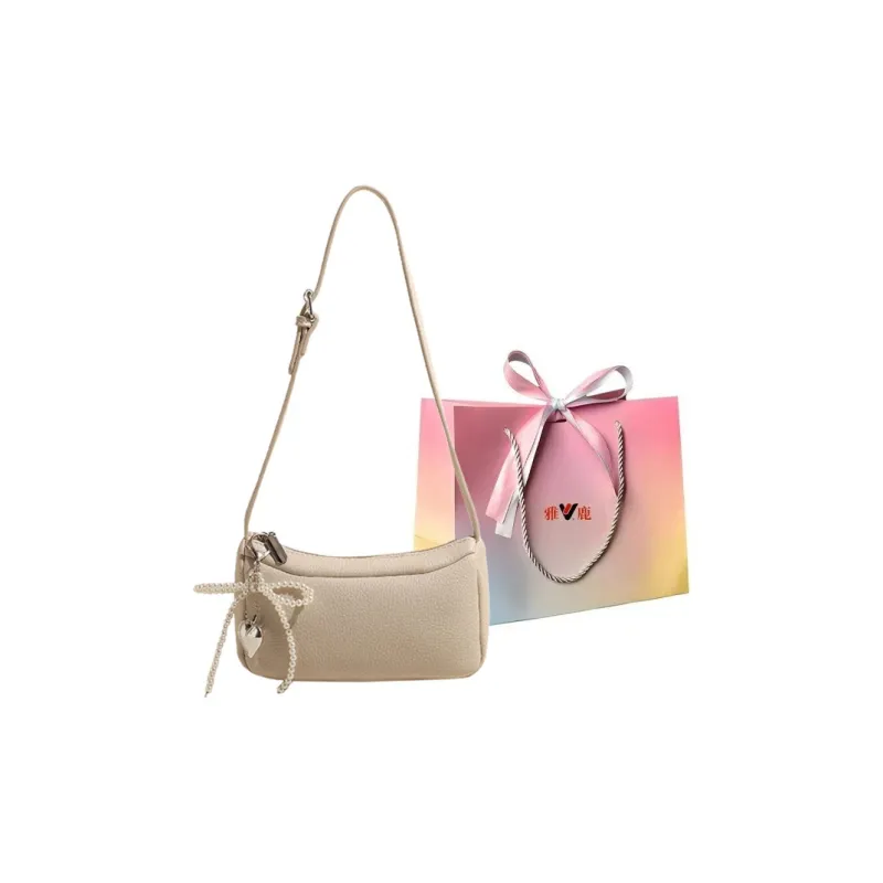 Yalu PU Crossbody Bag, Shoulder Bag Regular Women's Silver/Black/Red/Ecru-6