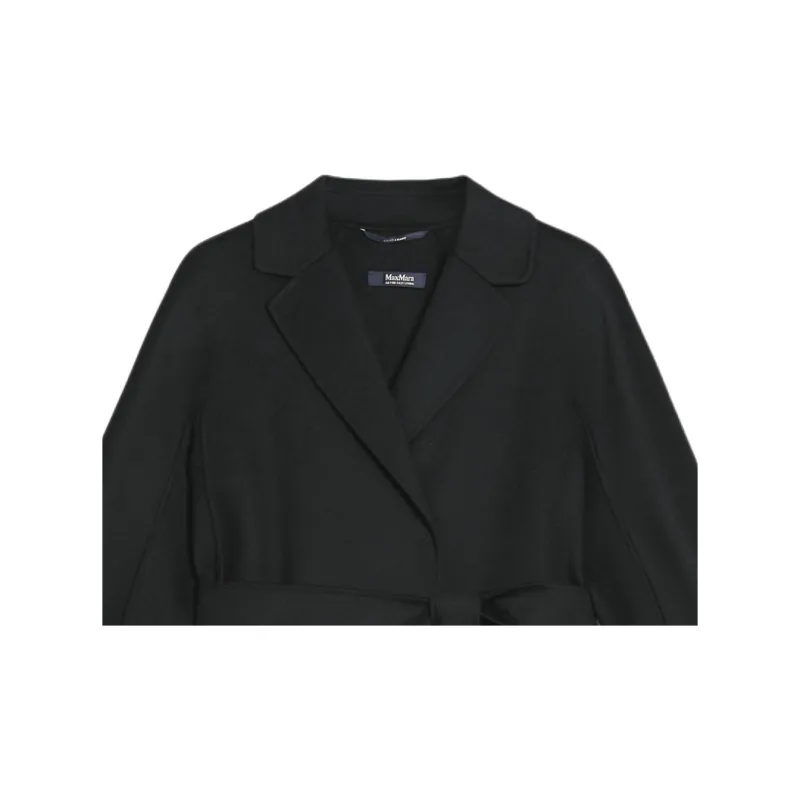 'S MAX MARA Tied Waist Long Sleeved Coat-4