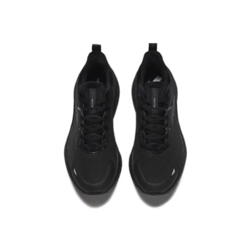 Anta Cushioned Slip-Resistant Low-Top Casual Running Shoes Men's Black-3