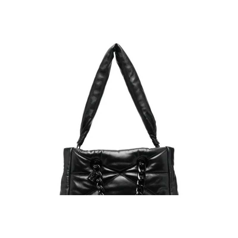 MCM Travia Visetos Calfskin Tote Bag Shopping Bag Handbag Shoulder Bag Medium Size Women's Black-2