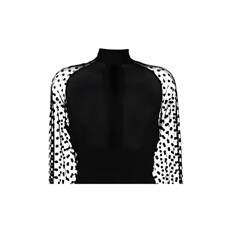 BALMAIN Long-Sleeved Dresses Women's Black-4