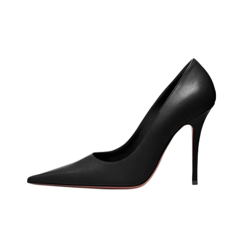 AMINA MUADDI Barbara Slim Heel High Heels 10.5cm Women's Black-0