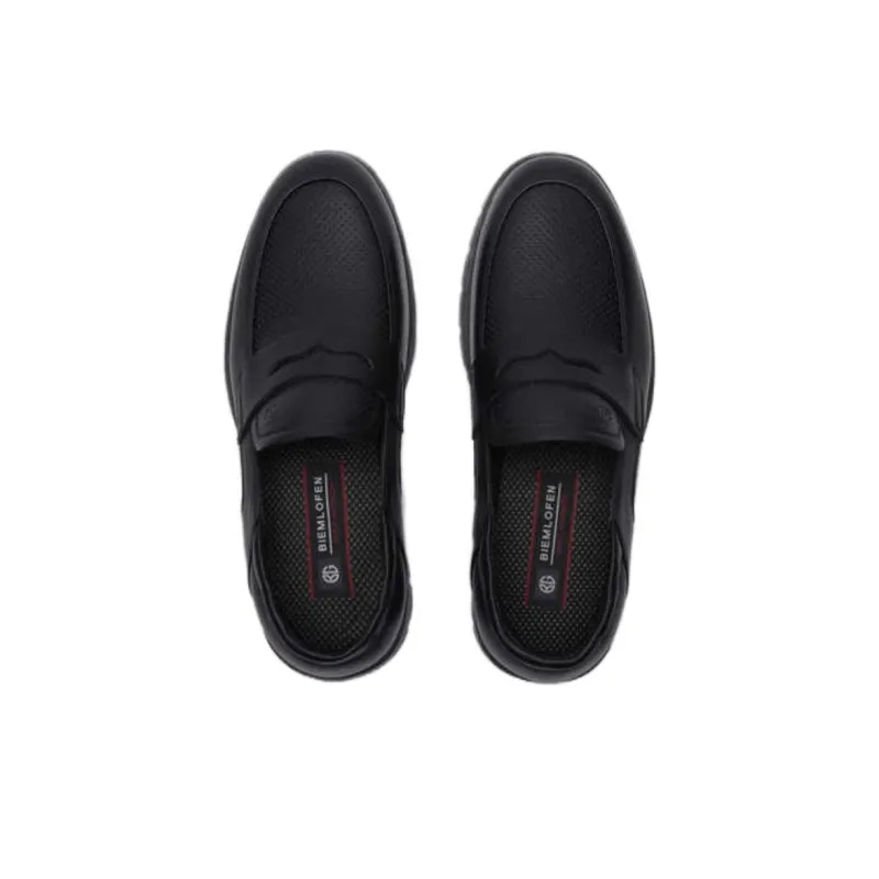 Biyin Leufen Loafers Men's Black-2